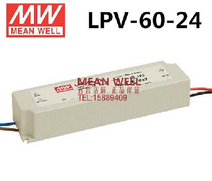 Meanwell LPV-60-24( 60W 24V 2.5A) IP67 Waterproof LED Lighting Power Source - Click Image to Close